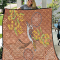 Kookaburra Aboriginal Dot Painting Quilt