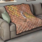 Kookaburra Aboriginal Dot Painting Quilt