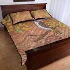Kookaburra Aboriginal Dot Painting Quilt Bed Set