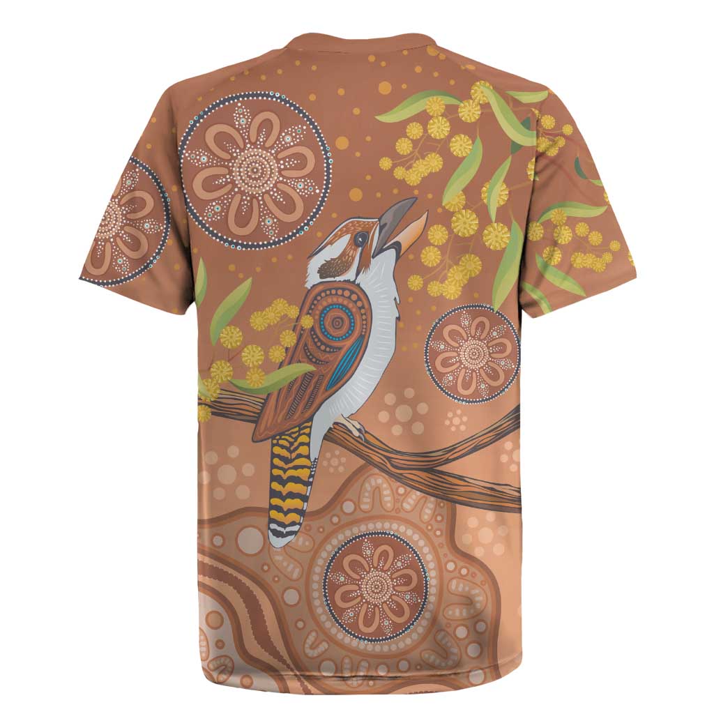 Kookaburra Aboriginal Dot Painting Rugby Jersey