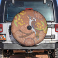 Kookaburra Aboriginal Dot Painting Spare Tire Cover