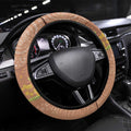 Kookaburra Aboriginal Dot Painting Steering Wheel Cover