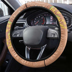 Kookaburra Aboriginal Dot Painting Steering Wheel Cover