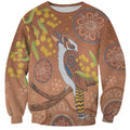 Kookaburra Aboriginal Dot Painting Sweatshirt