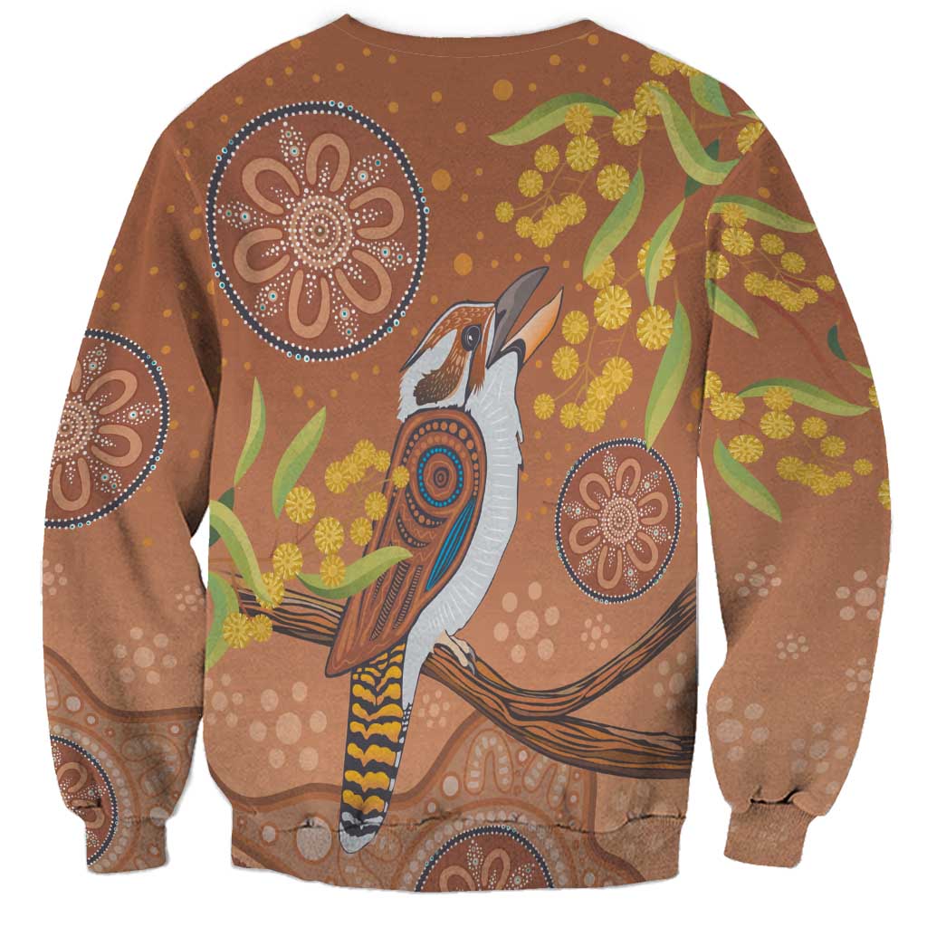 Kookaburra Aboriginal Dot Painting Sweatshirt