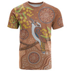 Kookaburra Aboriginal Dot Painting T Shirt