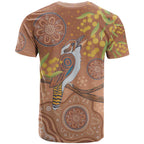 Kookaburra Aboriginal Dot Painting T Shirt