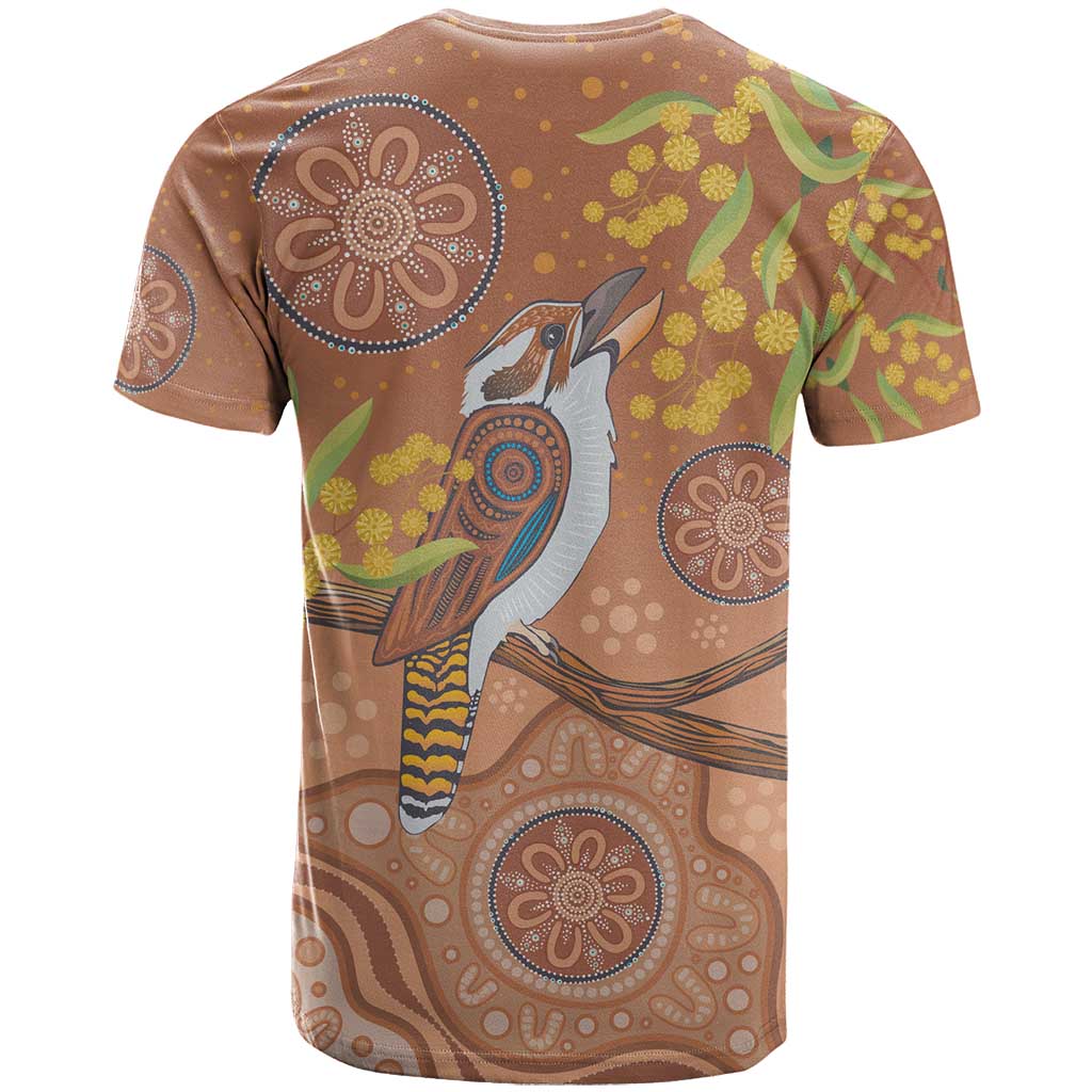 Kookaburra Aboriginal Dot Painting T Shirt