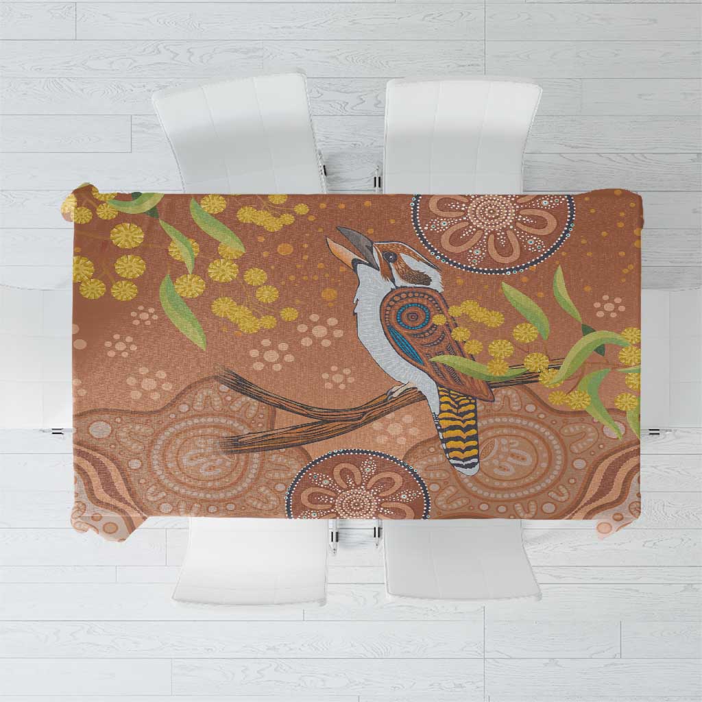Kookaburra Aboriginal Dot Painting Tablecloth
