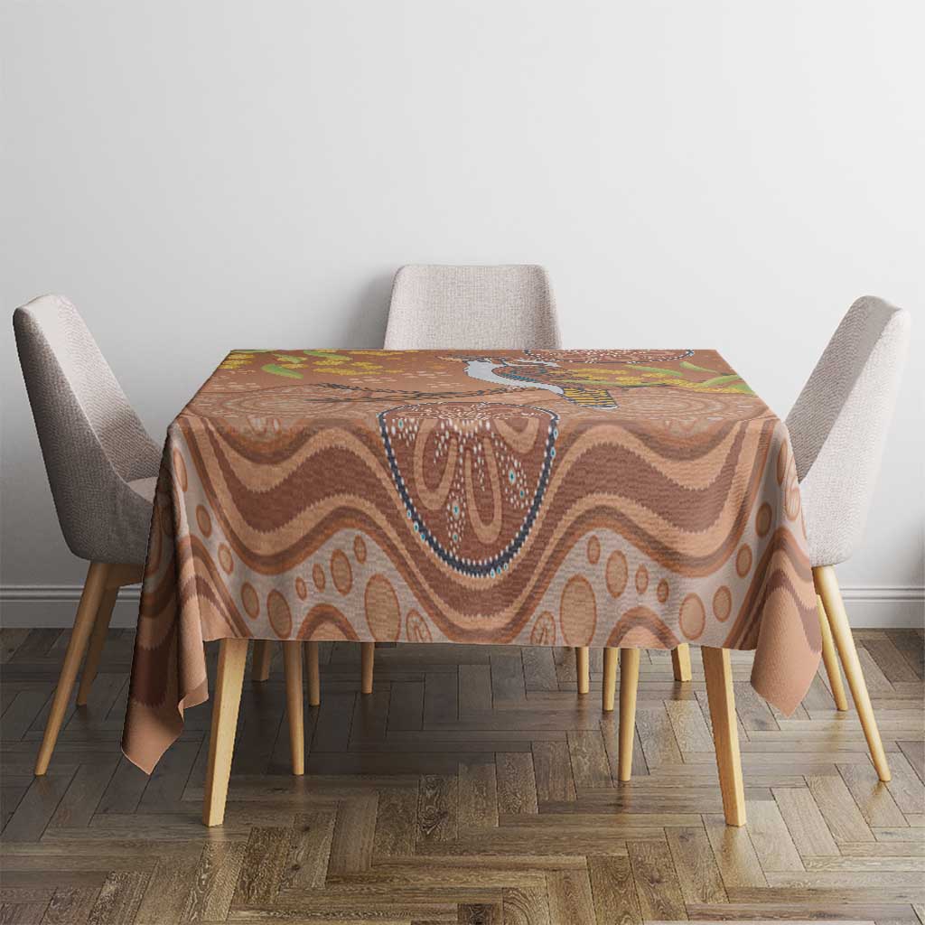 Kookaburra Aboriginal Dot Painting Tablecloth