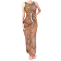 Kookaburra Aboriginal Dot Painting Tank Maxi Dress