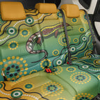 Goanna Aboriginal-style Dot Artwork Back Car Seat Cover
