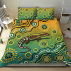Goanna Aboriginal-style Dot Artwork Bedding Set