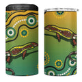 Goanna Aboriginal-style Dot Artwork 4 in 1 Can Cooler Tumbler
