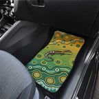 Goanna Aboriginal-style Dot Artwork Car Mats
