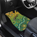 Goanna Aboriginal-style Dot Artwork Car Mats