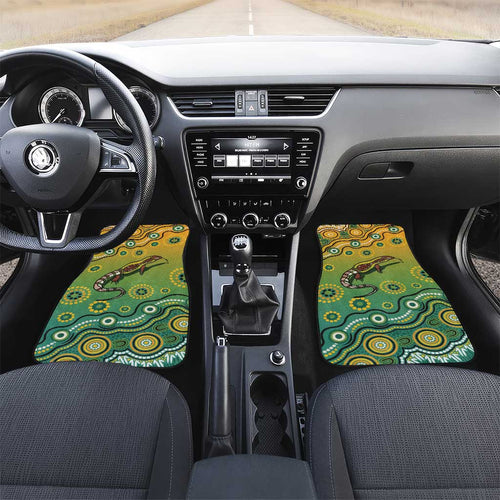 Goanna Aboriginal-style Dot Artwork Car Mats
