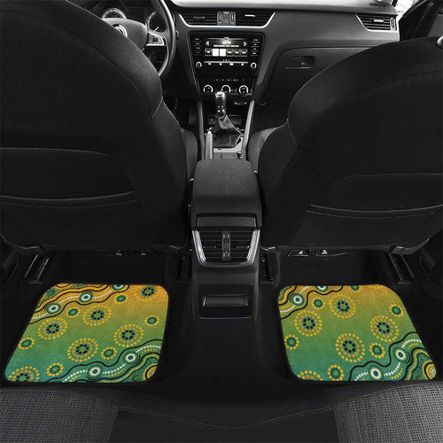 Goanna Aboriginal-style Dot Artwork Car Mats