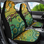 Goanna Aboriginal-style Dot Artwork Car Seat Cover