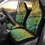 Goanna Aboriginal-style Dot Artwork Car Seat Cover