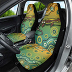 Goanna Aboriginal-style Dot Artwork Car Seat Cover