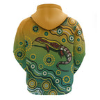 Goanna Aboriginal-style Dot Artwork Hoodie