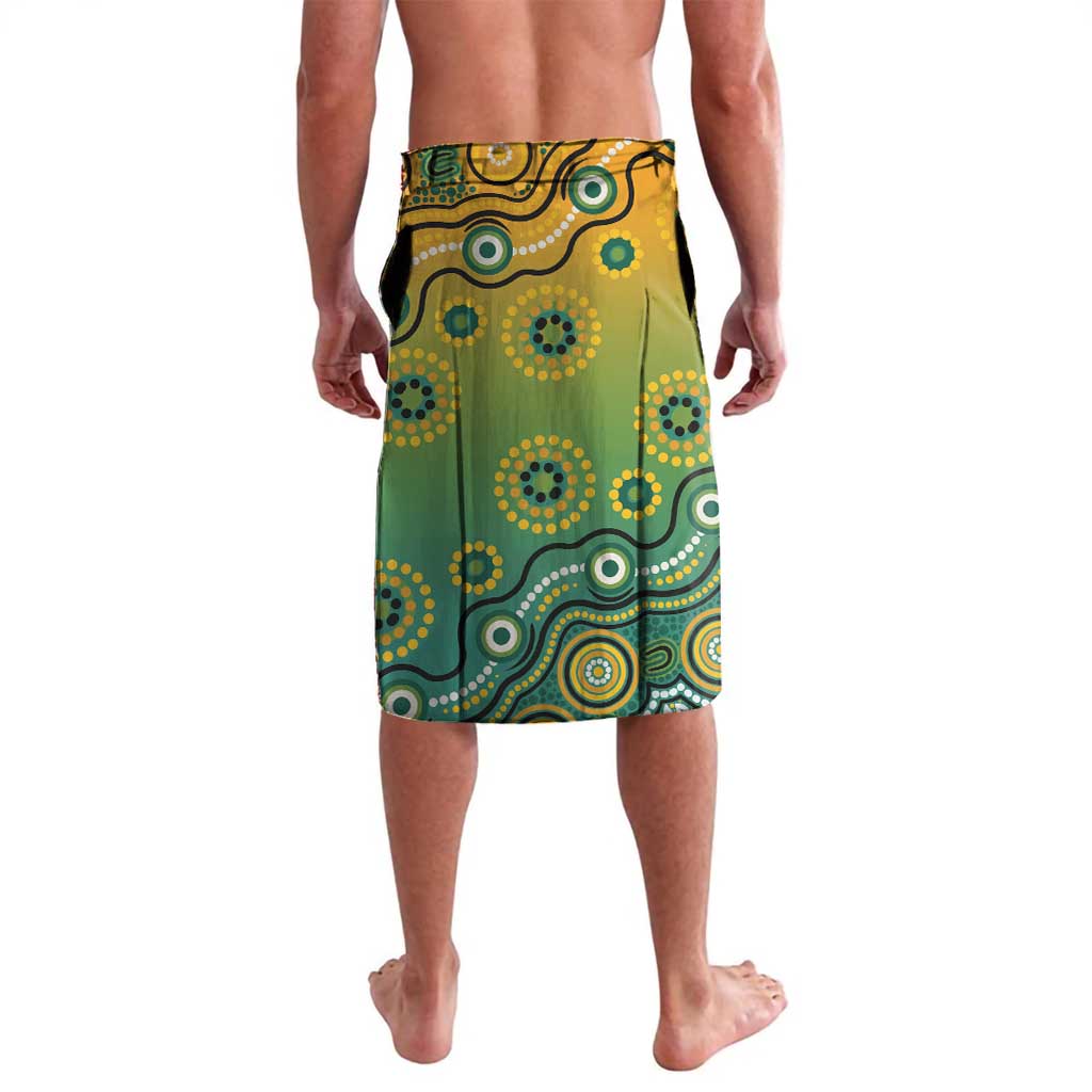 Goanna Aboriginal-style Dot Artwork Lavalava