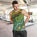 Goanna Aboriginal-style Dot Artwork Men Tank Top