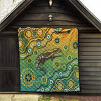 Goanna Aboriginal-style Dot Artwork Quilt