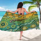 Goanna Aboriginal-style Dot Artwork Sarong