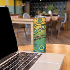 Goanna Aboriginal-style Dot Artwork Skinny Tumbler