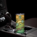 Goanna Aboriginal-style Dot Artwork Skinny Tumbler
