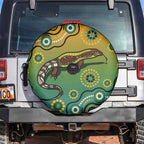 Goanna Aboriginal-style Dot Artwork Spare Tire Cover