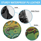 Goanna Aboriginal-style Dot Artwork Spare Tire Cover