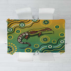 Goanna Aboriginal-style Dot Artwork Tablecloth
