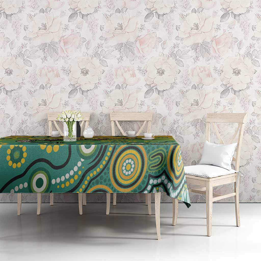 Goanna Aboriginal-style Dot Artwork Tablecloth