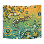 Goanna Aboriginal-style Dot Artwork Tapestry