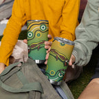 Goanna Aboriginal-style Dot Artwork Tumbler Cup