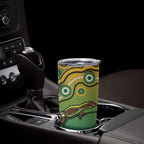 Goanna Aboriginal-style Dot Artwork Tumbler Cup