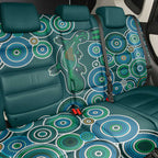 Green Platypus Aboriginal Art Back Car Seat Cover