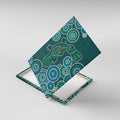 Green Platypus Aboriginal Art Canvas Wall Art