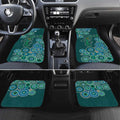 Green Platypus Aboriginal Art Car Mats