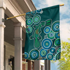 Green Platypus Aboriginal Art Garden Flag