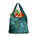 Green Platypus Aboriginal Art Grocery Bag