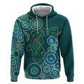 Green Platypus Aboriginal Art Hoodie