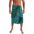 Green Platypus Aboriginal Art Lavalava