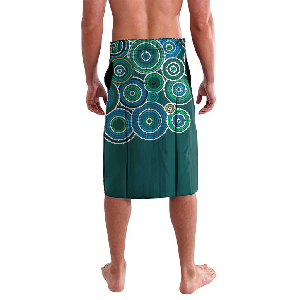 Green Platypus Aboriginal Art Lavalava