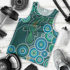 Green Platypus Aboriginal Art Men Tank Top