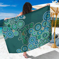 Green Platypus Aboriginal Art Sarong