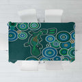 Green Platypus Aboriginal Art Tablecloth